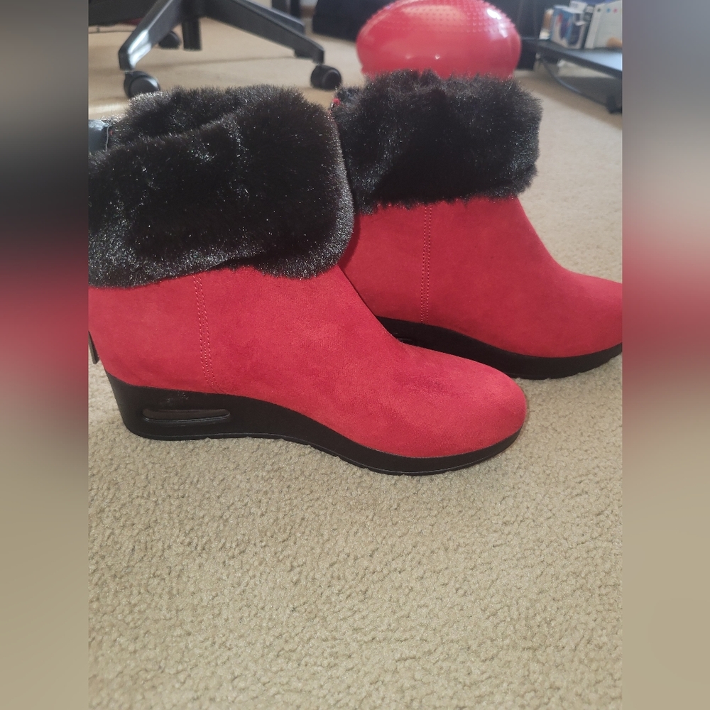 DKNY wedge boots